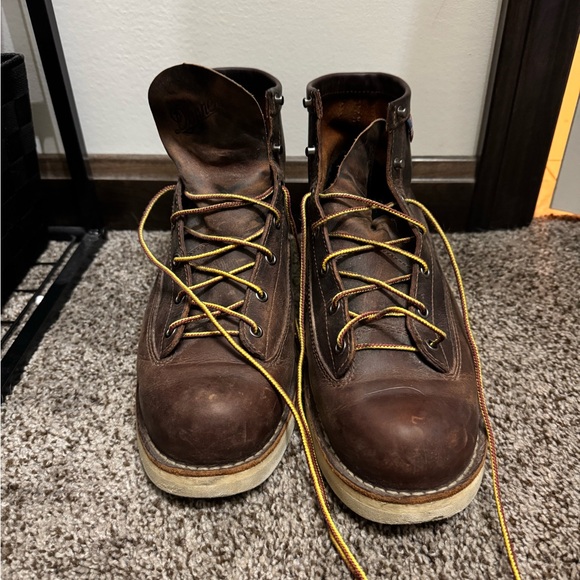 Danner Dark Brown Leather Boots Bull Run 6 - Picture 1 of 6